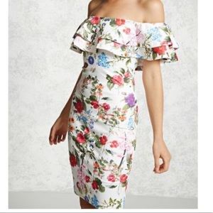 Off the shoulder floral dress
